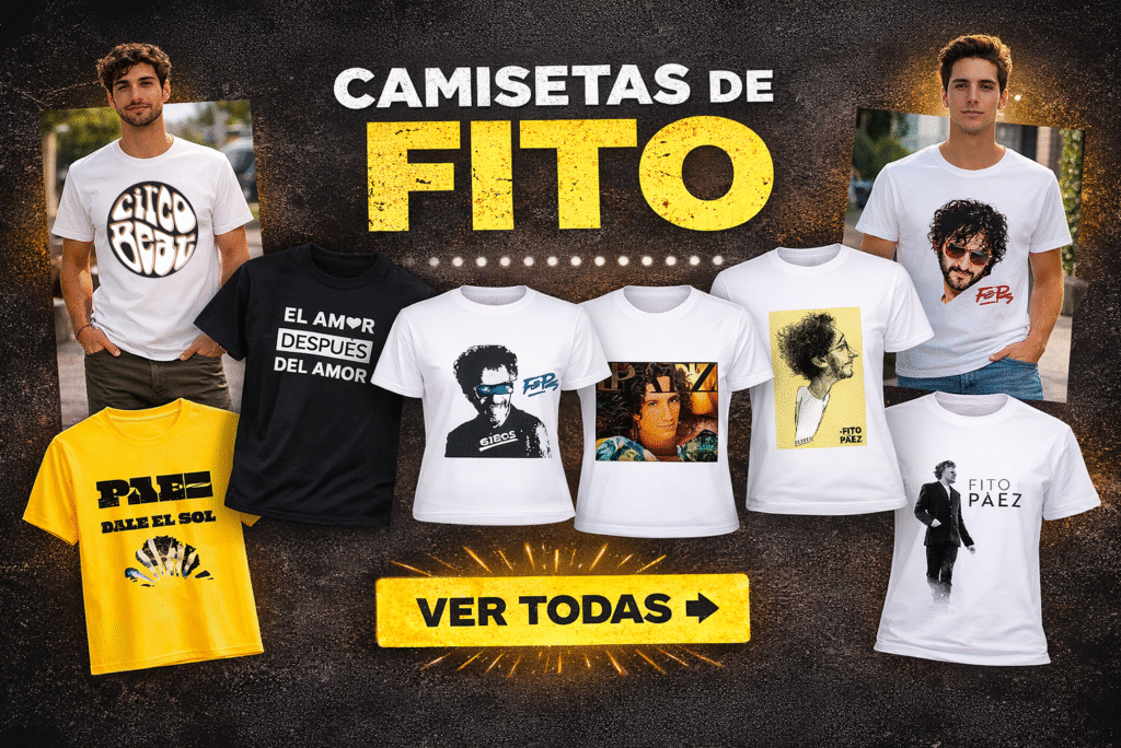 remeras de bandas de rock uruguay kahlo estampa argentina Fito Paez