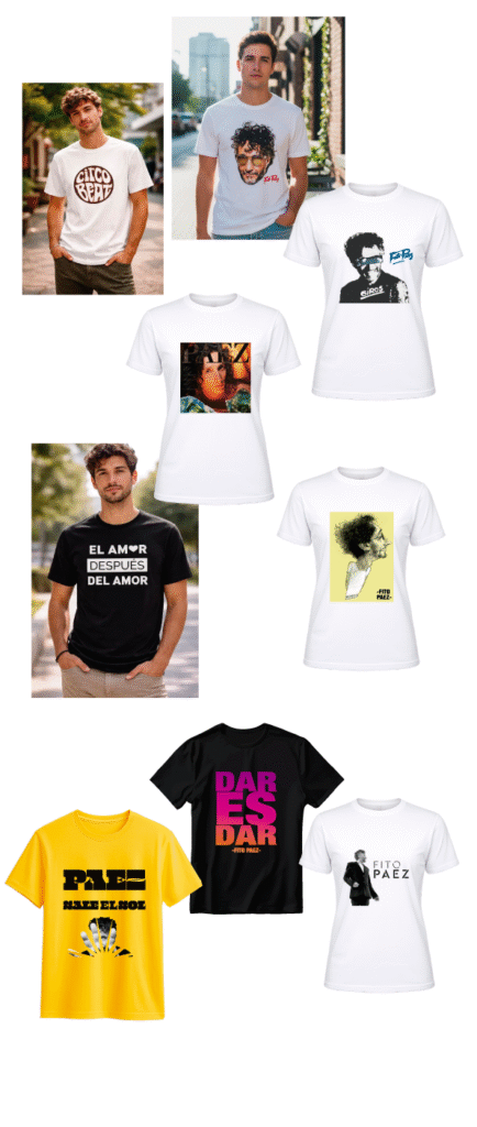 remeras de bandas de rock uruguay kahlo estampa argentina Fito Paez